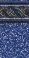 Ocean Blue 15' x 26' Oval Crystal Wave 54" Unibead 20GA Liner